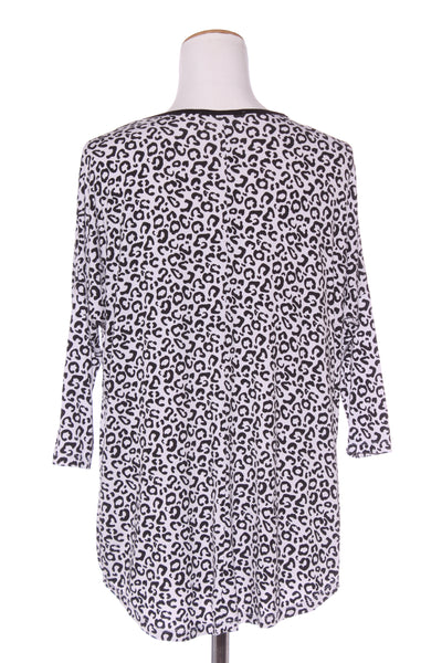 BETTY BASICS - Leopard print viscose top! 8-12