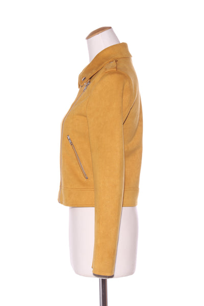 DOTTI - Suedette biker jacket - Golden mustard! 8