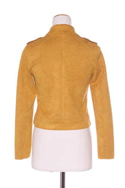 DOTTI - Suedette biker jacket - Golden mustard! 8