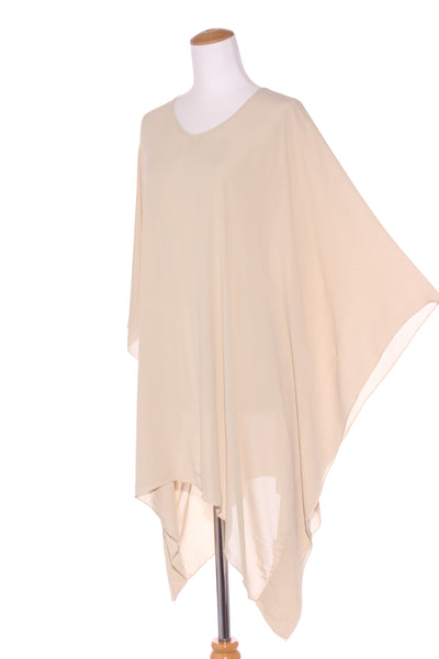 CITTA ESSENTIALS - Beige boxy kaftan! O/S