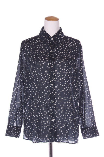 SILLS (NZ) Romy star cotton shirt - Navy! 10-12