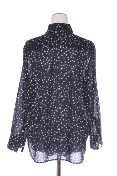 SILLS (NZ) Romy star cotton shirt - Navy! 10-12