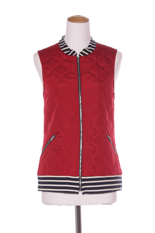 REPERTOIRE (NZ) "Apri" vest - Red + stripe! 8-10