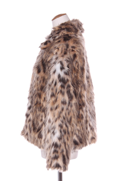 NO BRAND - Faux fur leopard jacket! 12-14