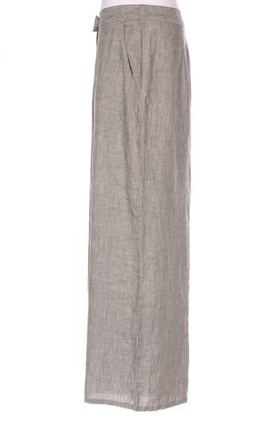 ZEST (BN) "Flat front stitch" linen wide leg pant! 16