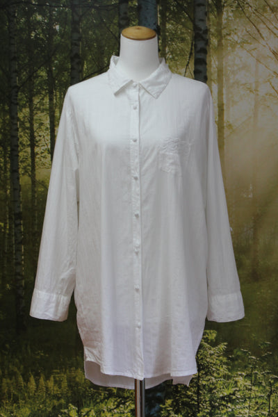 LOVE TO LOUNGE - Self stripe white cotton shirt! 16