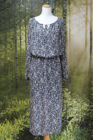 DECJUBA - Floral print viscose midi dress! 14