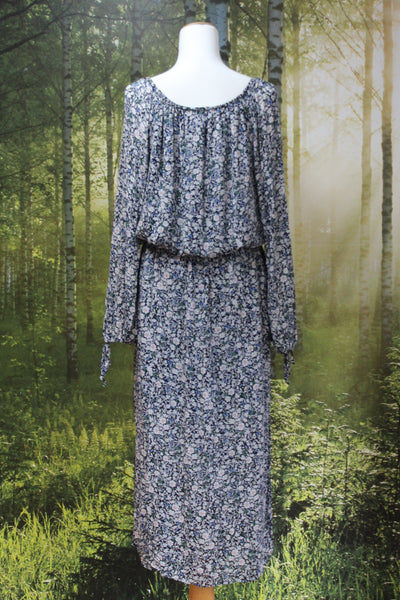 DECJUBA - Floral print viscose midi dress! 14