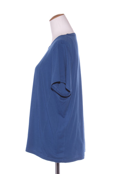 TRENERY - Blue pima cotton panel tee! 14