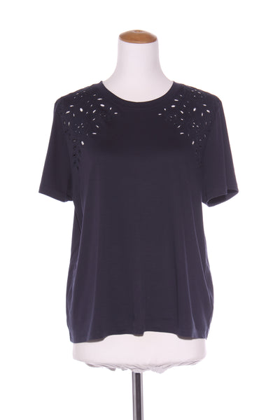 WITCHERY - Navy broderie detail cotton tee! 14