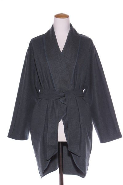 EB & IVE - Petrol blue belted jacket! 12-16