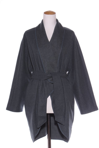 EB & IVE - Petrol blue belted jacket! 12-16