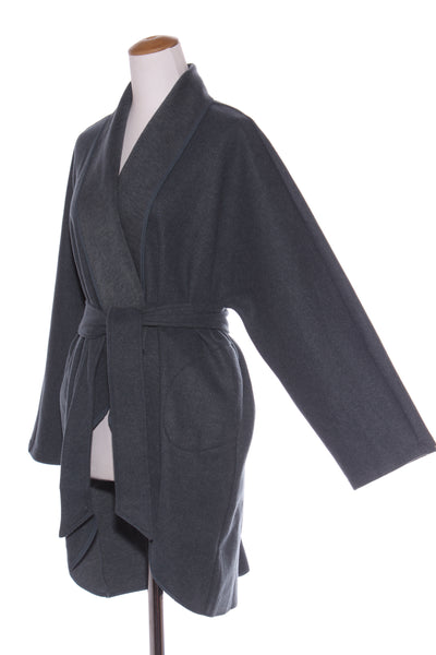 EB & IVE - Petrol blue belted jacket! 12-16
