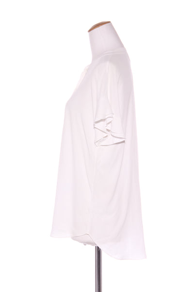 WITCHERY - Button front flutter sleeve top! 14