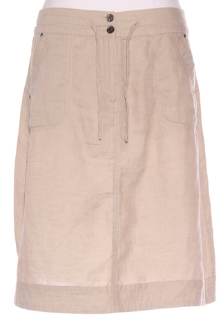 PREEN - Linen knee length skirt - Beige! 10