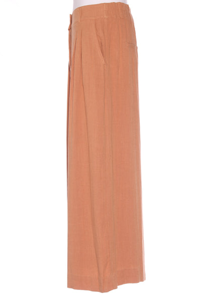 DOTTI - Wide leg linen + viscose pant - Rust! 12