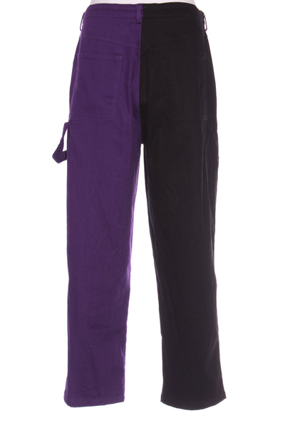 BLACK FRIDAY (LN) Purple + black straight leg jeans! 14