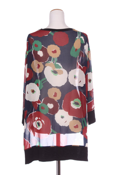 DAVID POND - Hi-low Autumnal floral top! 14