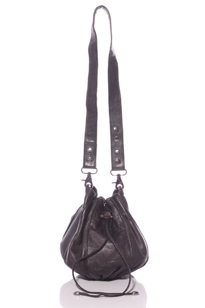 MIMCO - Leather drawstring pouch bag!
