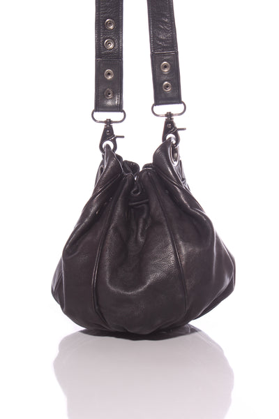 MIMCO - Leather drawstring pouch bag!