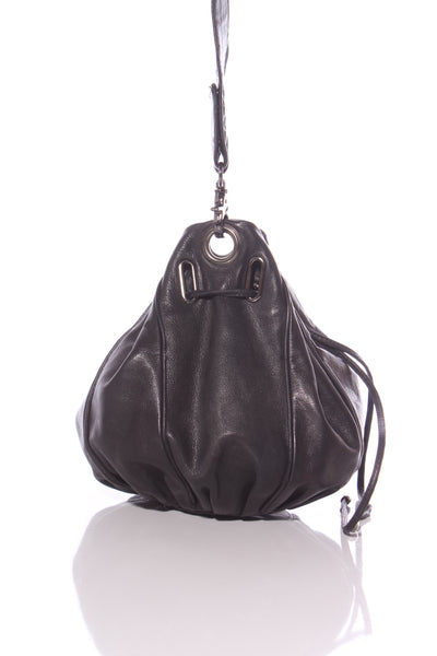 MIMCO - Leather drawstring pouch bag!