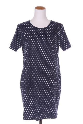 ALL ABOUT EVE - Polka dot navy cotton dress! 14