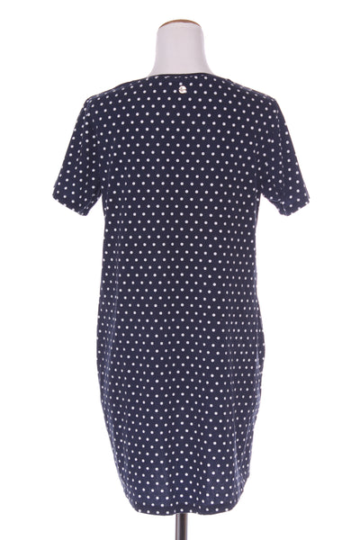 ALL ABOUT EVE - Polka dot navy cotton dress! 14