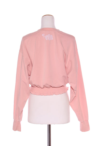 LORNA JANE - Cropped shirred hem sweater! 10-12