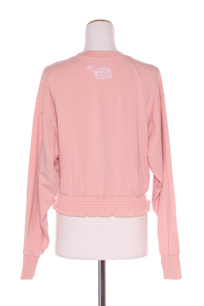 LORNA JANE - Cropped shirred hem sweater! 10-12