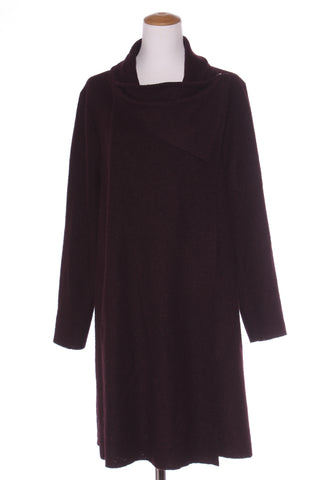 GRACE HILL - Wool blend wrap coat - Dark purple! 18