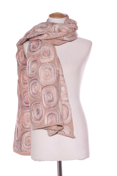 TS - Spiral applique  shawl/scarf!