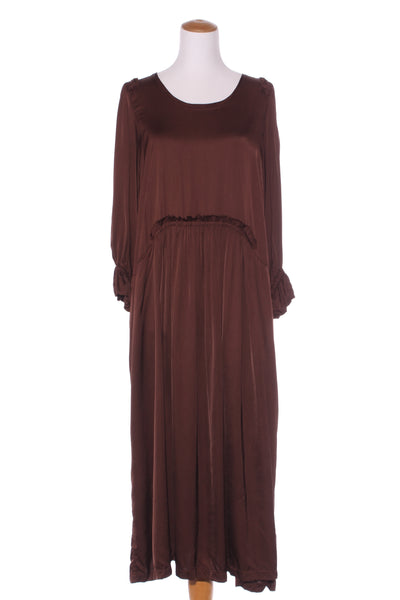 BRIARWOOD - Capri viscose satin midi dress - Chocolate! 12