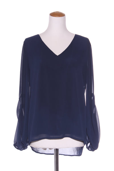 AUGUSTINE - Navy billow pleat sleeve top! 12