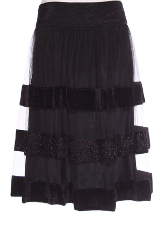 TRELISE COOPER "Pyranees" velvet mesh over skirt! 12