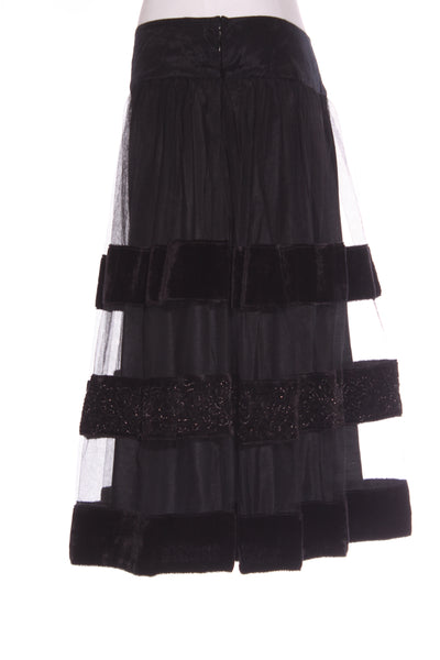 TRELISE COOPER "Pyranees" velvet mesh over skirt! 12