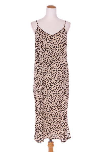 HARRIE & SAM (NZ) Gold thread cheetah cami dress! 12