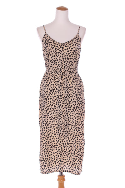 HARRIE & SAM (NZ) Gold thread cheetah cami dress! 12