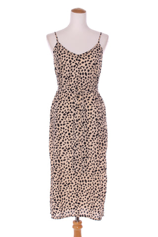 HARRIE & SAM (NZ) Gold thread cheetah cami dress! 12