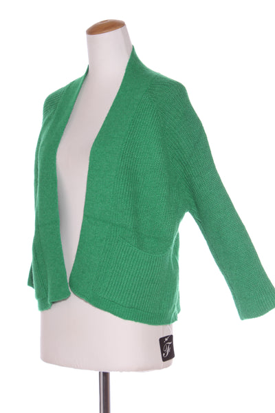 FRONTIER (BN) Green knit cardi! 10-16