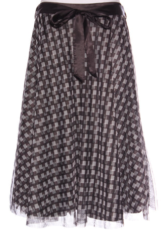 REVIVAL - Checker mesh swing skirt! 12-14