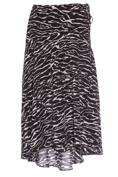 MVN - Animal print faux wrap panel skirt! 12