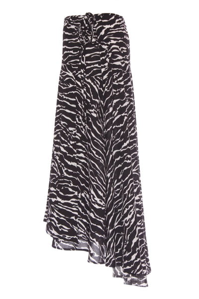 MVN - Animal print faux wrap panel skirt! 12