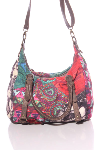 DESIGUAL - Patchwork print handbag!