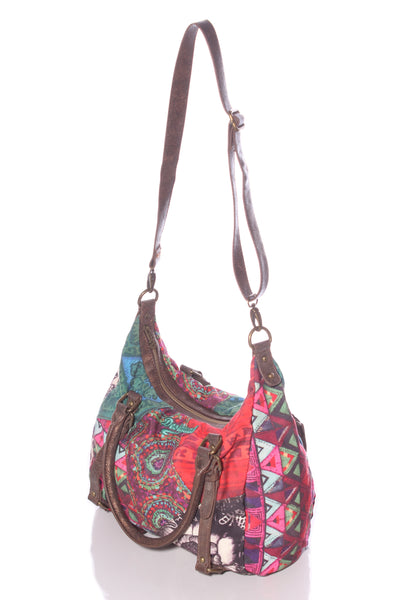 DESIGUAL - Patchwork print handbag!