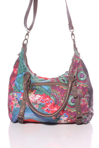DESIGUAL - Patchwork print handbag!