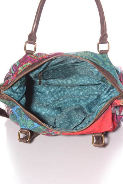DESIGUAL - Patchwork print handbag!
