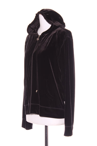 PAULA RYAN (NZ) Velvet hooded zip jacket! 16