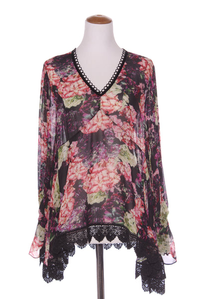 TRELISE COOPER "Miles Per Flower" hydrangea top! 12