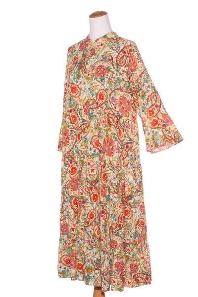 CORDELIA ST "Kiara" tiered rayon midi dress! 16