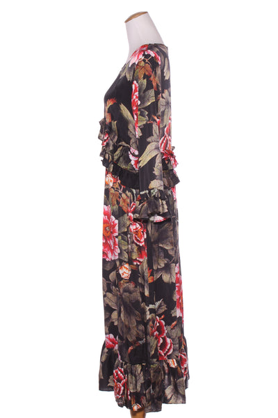 TRELISE COOPER "Prince frilliam" silk satin dress! 10